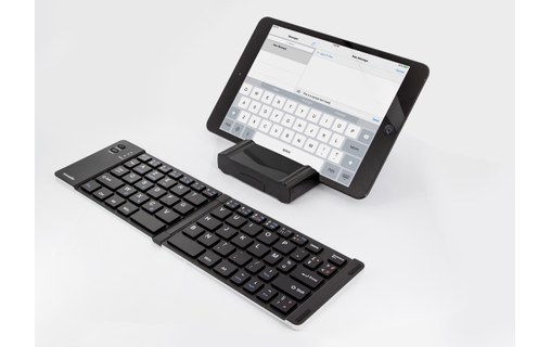 Novodio Travel Keyboard - Clavier AZERTY Bluetooth pliable iOS, Android, Mac, PC
