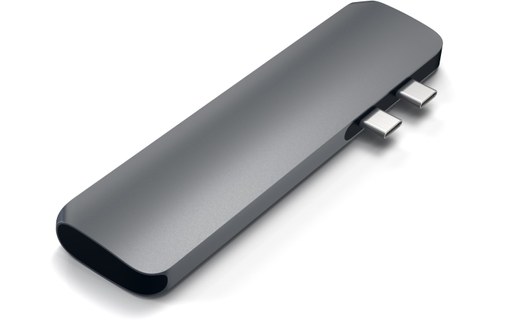 Satechi Pro Hub Adapter Gris Sidéral - Dock Thunderbolt 3 MacBook Pro Touch Bar