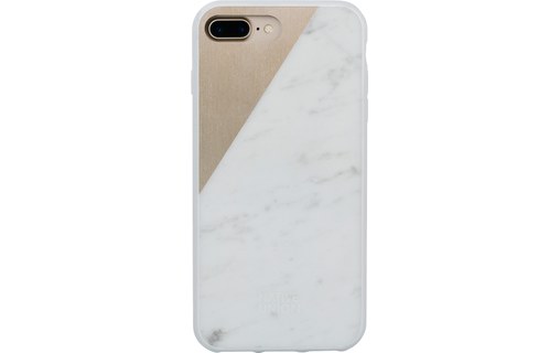 Native Union Clic Marble Blanc/Or - Coque pour iPhone 7 Plus