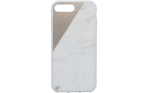 Native Union Clic Marble Blanc/Or - Coque pour iPhone 7 Plus
