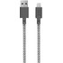 Native Union Belt Cable XL Zebra - Câble Lightning vers USB 3 m