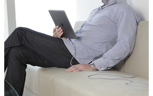 Native Union Belt Cable XL Zebra - Câble Lightning vers USB 3 m