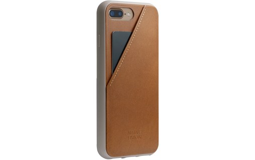 Native Union Clic Card Tan - Coque en cuir pour iPhone 7 Plus