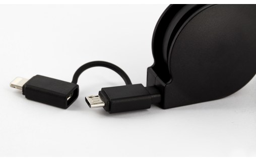 Novodio Extend - Câble de charge/synchronisation rétractable Lightning/micro-USB
