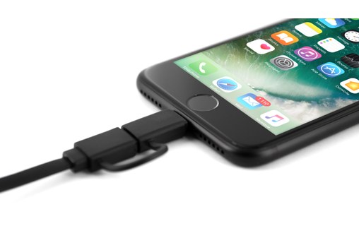 Novodio Extend - Câble de charge/synchronisation rétractable Lightning/micro-USB