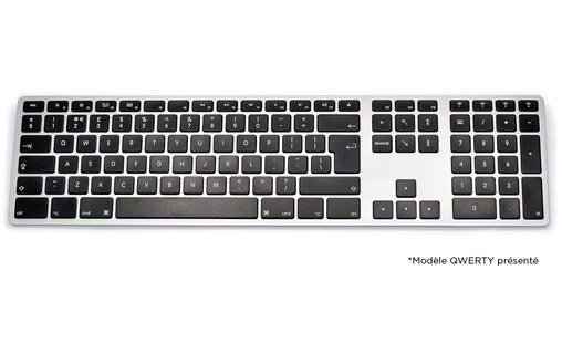Matias Backlit Clavier AZERTY Bluetooth multi-connexion Mac/PC, iOS/Android