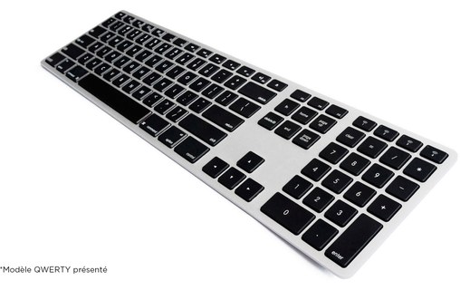 Matias Backlit Clavier AZERTY Bluetooth multi-connexion Mac/PC, iOS/Android