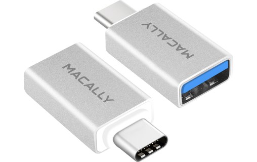 Macally UCUAF2 - Pack de 2 adaptateurs USB-C vers USB-A