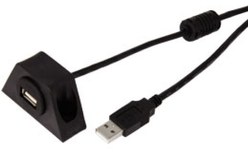 Déport USB avec système de fixation - Goobay