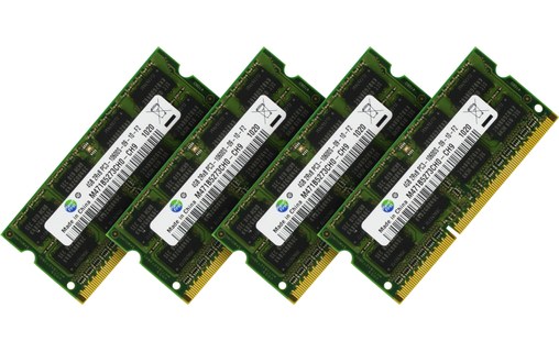 Mémoire RAM 16 Go (4 x 4 Go) SODIMM 1333 MHz DDR3 PC3-10600