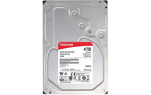 Toshiba N300 4 To - Disque dur 7200 tr/min - HDWQ140UZSVA