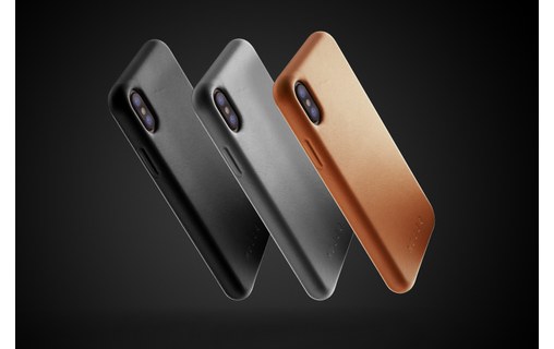 Mujjo Full Leather Case Tan - Coque pour iPhone XS Max