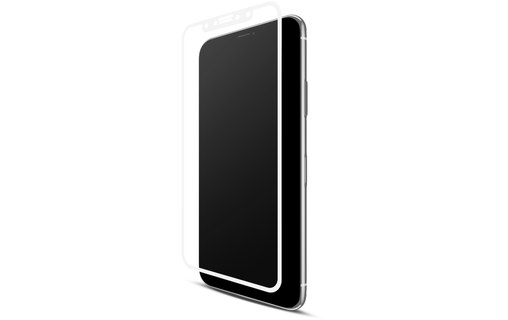 Total Cover 9H Glass blanc - Vitre de protection intégrale pour iPhone X / XS