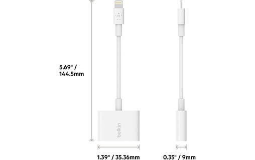 BELKIN Adaptateur 3,5 mm RockStar audio + recharge