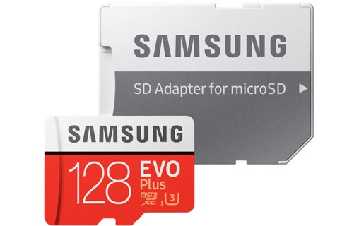 Samsung Micro-SDXC EVO Plus 128 Go + adaptateur SD