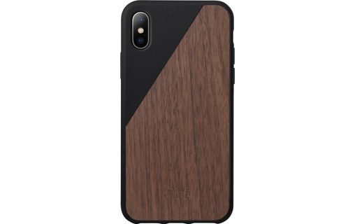 Native Union Clic Wooden Noir - Coque en bois pour iPhone X / XS