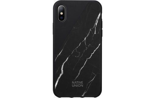 Native Union Clic Marble Noir - Coque de protection pour iPhone X / XS