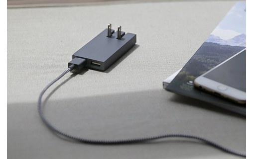 Native Union Smart Charger Slate - Chargeur ultra-fin 2 ports USB
