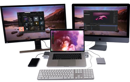 LandingZONE Station d'accueil MacBook Pro 13" Touch Bar 4 ports Thunderbolt 3