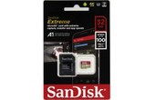 Carte microSDHC SanDisk Extreme 32 Go avec adaptateur SD, UHS-I, V30