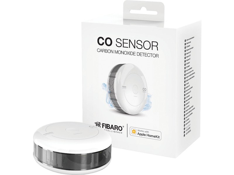 Fibaro CO Sensor - Détecteur de monoxyde de carbone connecté - Capteur de  qualité de l'air - Fibaro