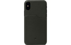 Beyzacases Iris Slot Noir - Coque en cuir pour iPhone X