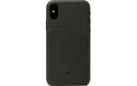Beyzacases Iris Slot Noir - Coque en cuir pour iPhone X