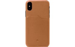 Beyzacases Iris Slot Tan - Coque en cuir pour iPhone X