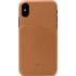 Beyzacases Iris Slot Tan - Coque en cuir pour iPhone X