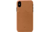 Beyzacases Iris Slot Tan - Coque en cuir pour iPhone X