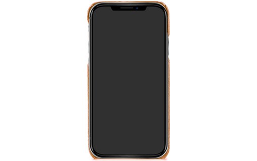 Beyzacases Iris Slot Tan - Coque en cuir pour iPhone X