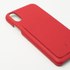 Beyzacases Iris Slot Rouge - Coque en cuir pour iPhone X