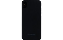 Beyzacases Pume Noir - Coque en cuir pour iPhone X