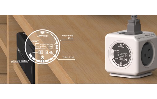 allocacoc PowerCube Monitor Original - Multiprise avec indicateur consommation