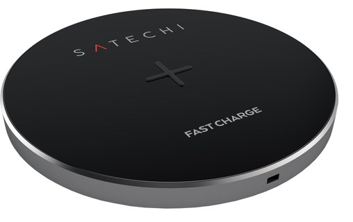 Satechi Wireless Charger 9W Gris sidéral - Chargeur induction Qi pour smartphone