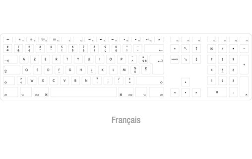 Matias Wired Aluminium - Clavier AZERTY USB pour Mac
