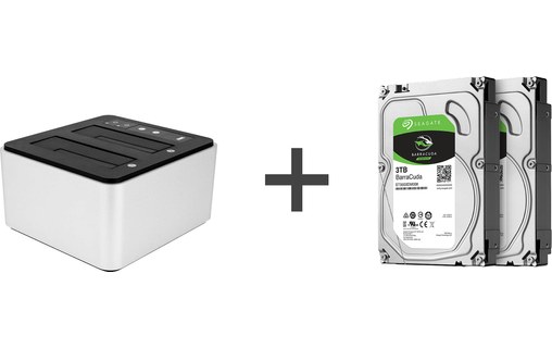 OWC Drive Dock - Double Dock Thunderbolt 2/USB 3.0 + 2 disques durs 3 To