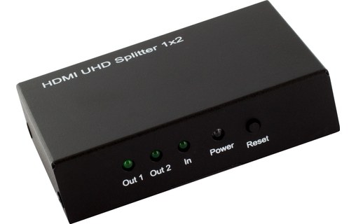 Splitter HDMI 2.0 4K 1x2 (1 entrée, 2 sorties)