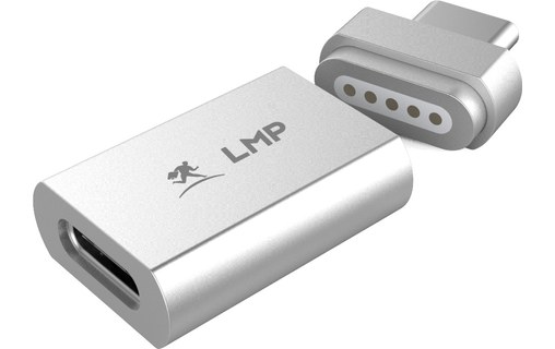 LMP Adaptateur magnétique de charge USB-C argent