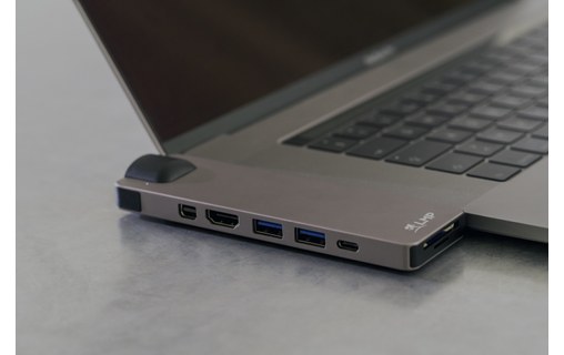 LMP USB-C Compact Dock 4K gris sidéral - Dock USB-C 8 ports