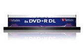 VERBATIM - DVD+R Double couche 8,5 Go 8x Matt Silver - Spindle de 10 (data)