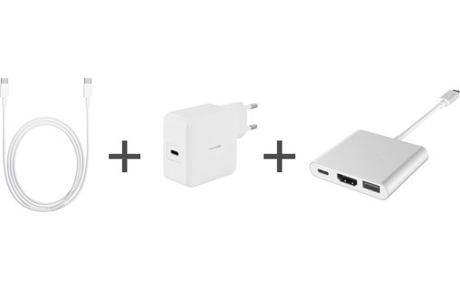 Adaptateur pour Nintendo Switch Blanc + Chargeur secteur + Câble USB-C