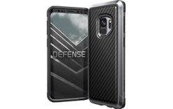 X-Doria Defense Lux Noir Carbone - Coque de protection pour Samsung Galaxy S9