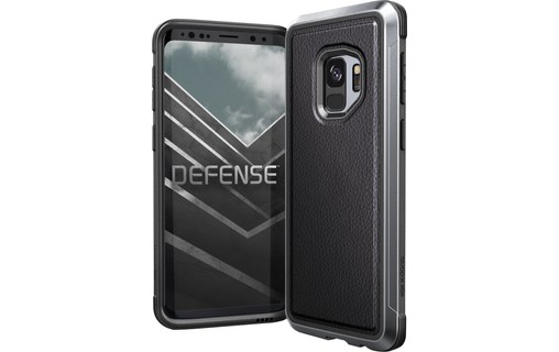 X-Doria Defense Lux Noir Cuir - Coque de protection pour Samsung Galaxy S9