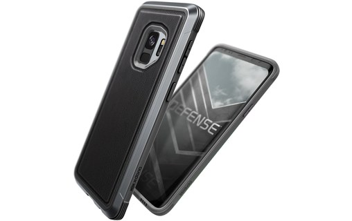 X-Doria Defense Lux Noir Cuir - Coque de protection pour Samsung Galaxy S9