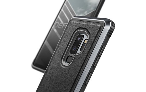 X-Doria Defense Lux Noir Cuir - Coque de protection pour Samsung Galaxy S9+