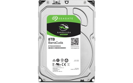 Seagate BarraCuda 8 To - Disque dur 5400 tr/min - ST8000DM004