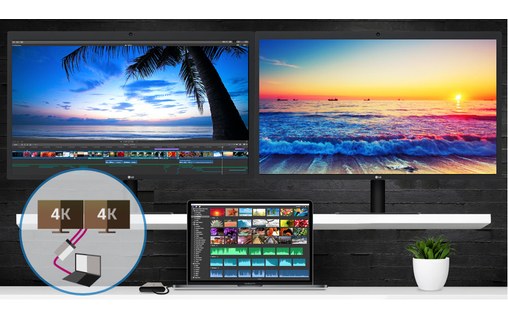 Adaptateur Thunderbolt 3 vers Dual DisplayPort 1.2 5K - Sonnet TB3-DDP4K