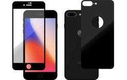 Novodio Total Armor 9H Glass Noir - Vitres protection avant/arrière iPhone 8+