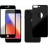 Novodio Total Armor 9H Glass Noir - Vitres protection avant/arrière iPhone 8+
